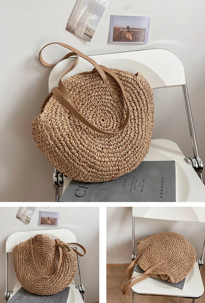 Hannah - Multifunctional Straw Handbag