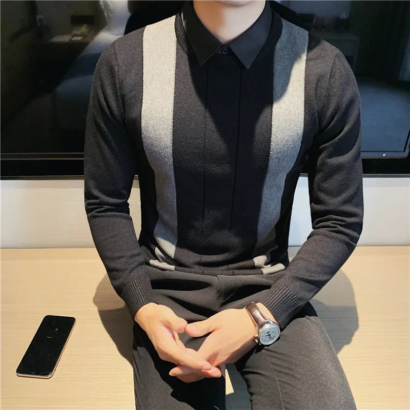 Elijah - Classic Striped Sweater