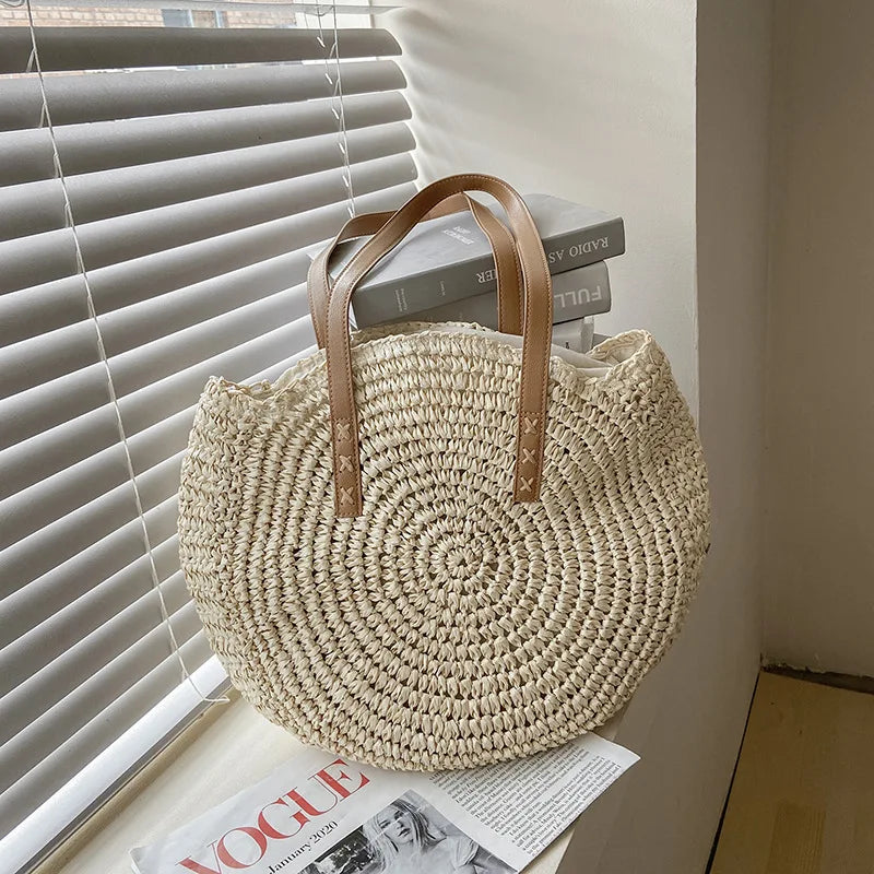Hannah - Multifunctional Straw Handbag