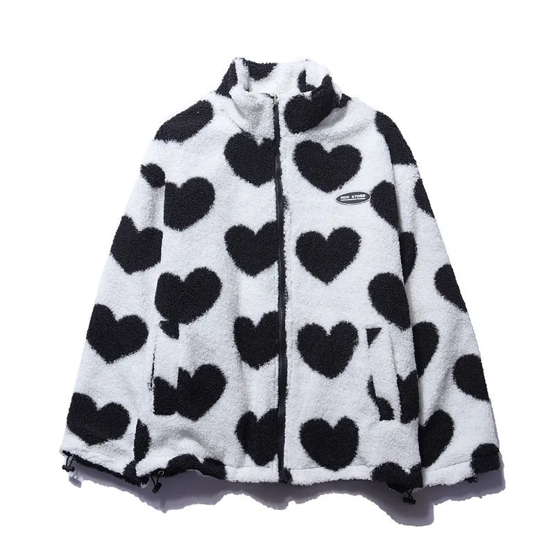 Mila - Super Comfy Double Sided Heart Jacket (Unique Collection)