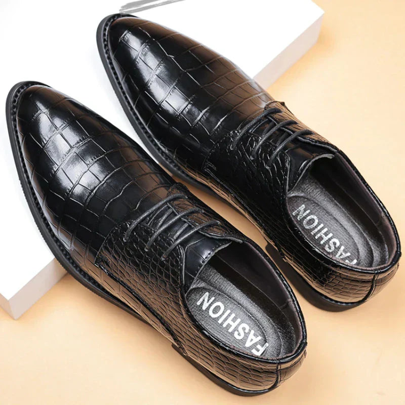 Lucas - Stylish Crocodile Pattern Shoes