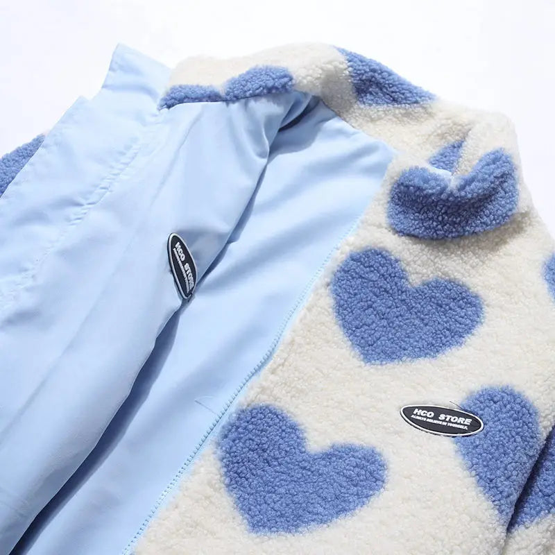 Mila - Super Comfy Double Sided Heart Jacket (Unique Collection)