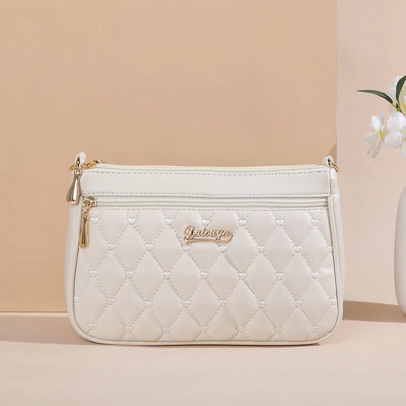 Lily - Embroidery Messenger Bag
