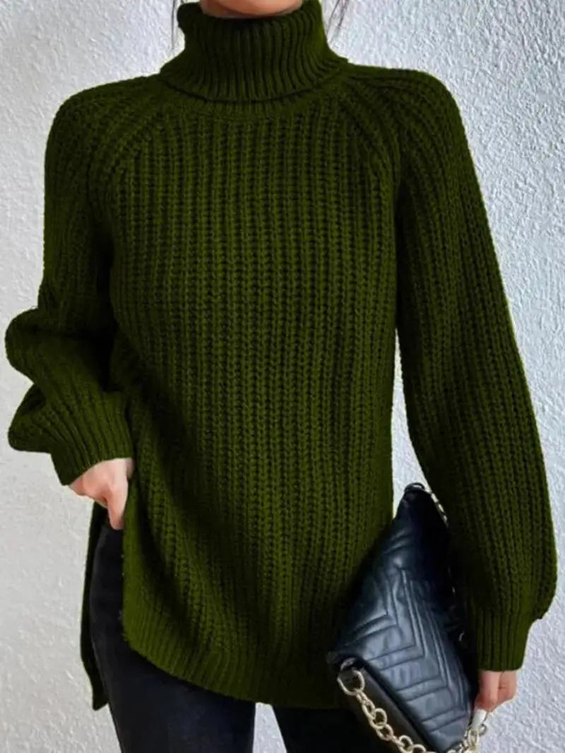 Alissa - Comfortable Turtleneck Long Sweater