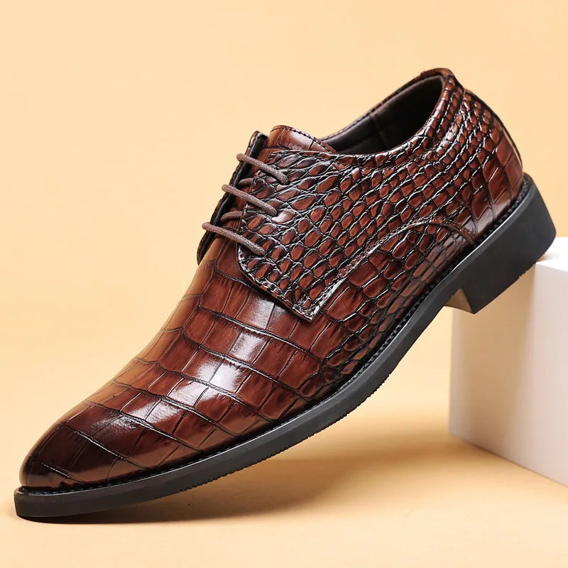 Lucas - Stylish Crocodile Pattern Shoes