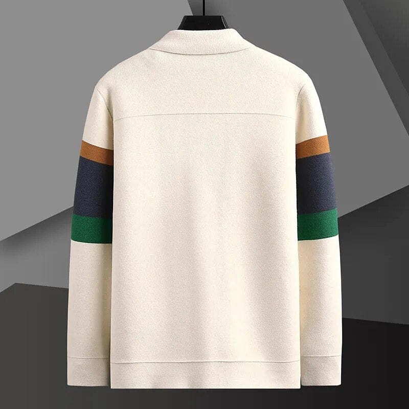 Nathan - Comfortable Striped Cardigan