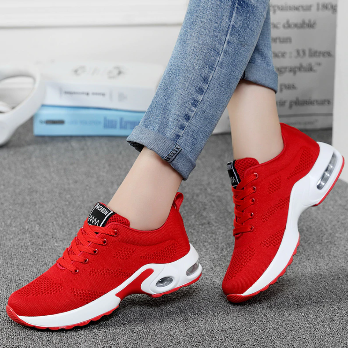 Lightweight Walking Shoes - Breathable Air Cushion Sneakers