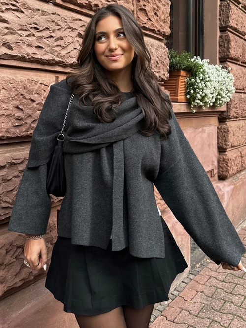 Avie - Stylish Luxury Cape Coat