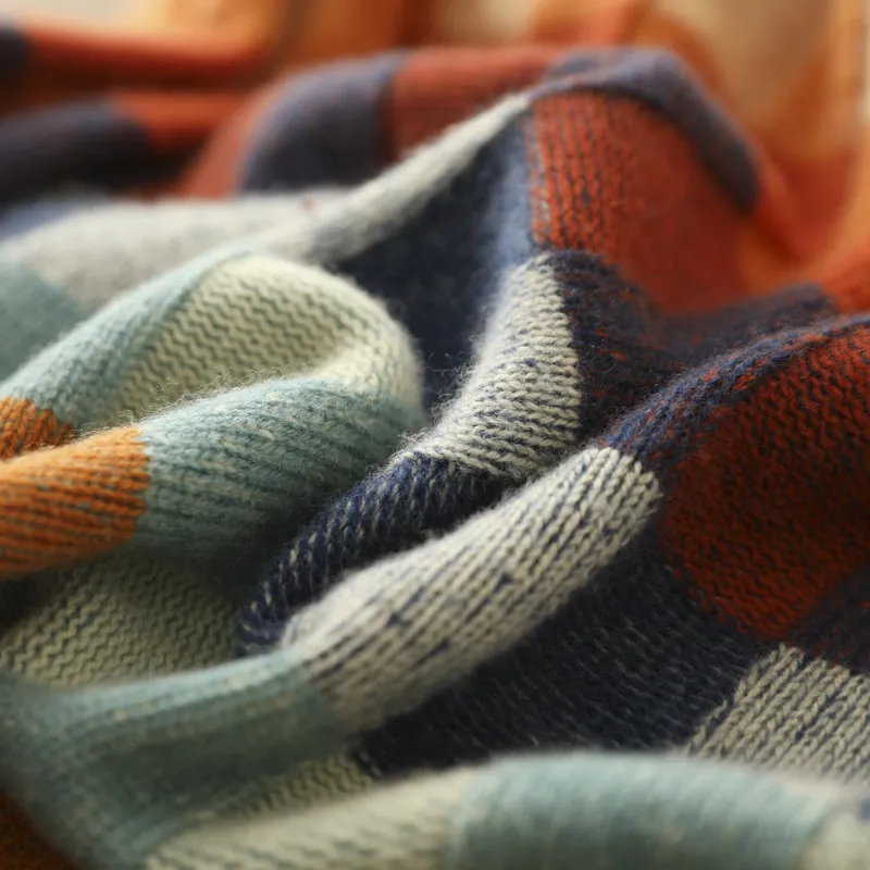 Olivia - Soft Patchwork Turtleneck