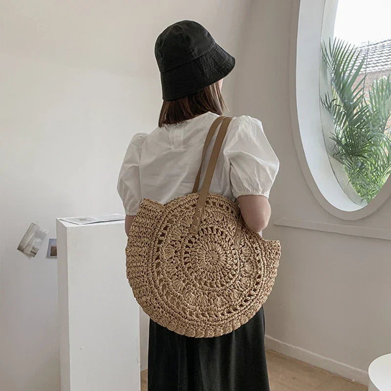 Hannah - Multifunctional Straw Handbag