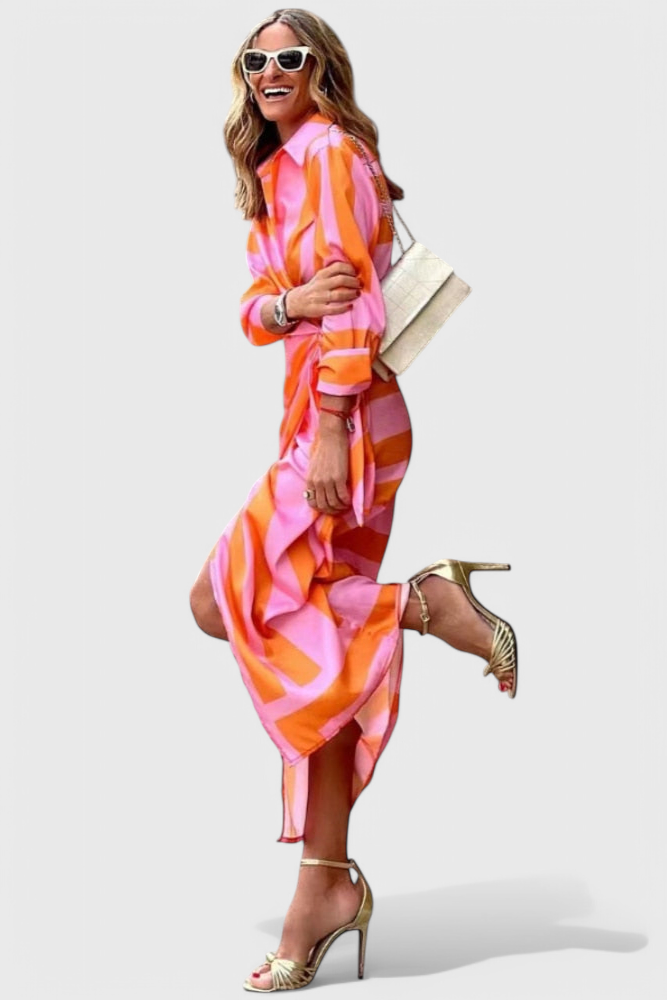 Elodie Printed Wrap Dress