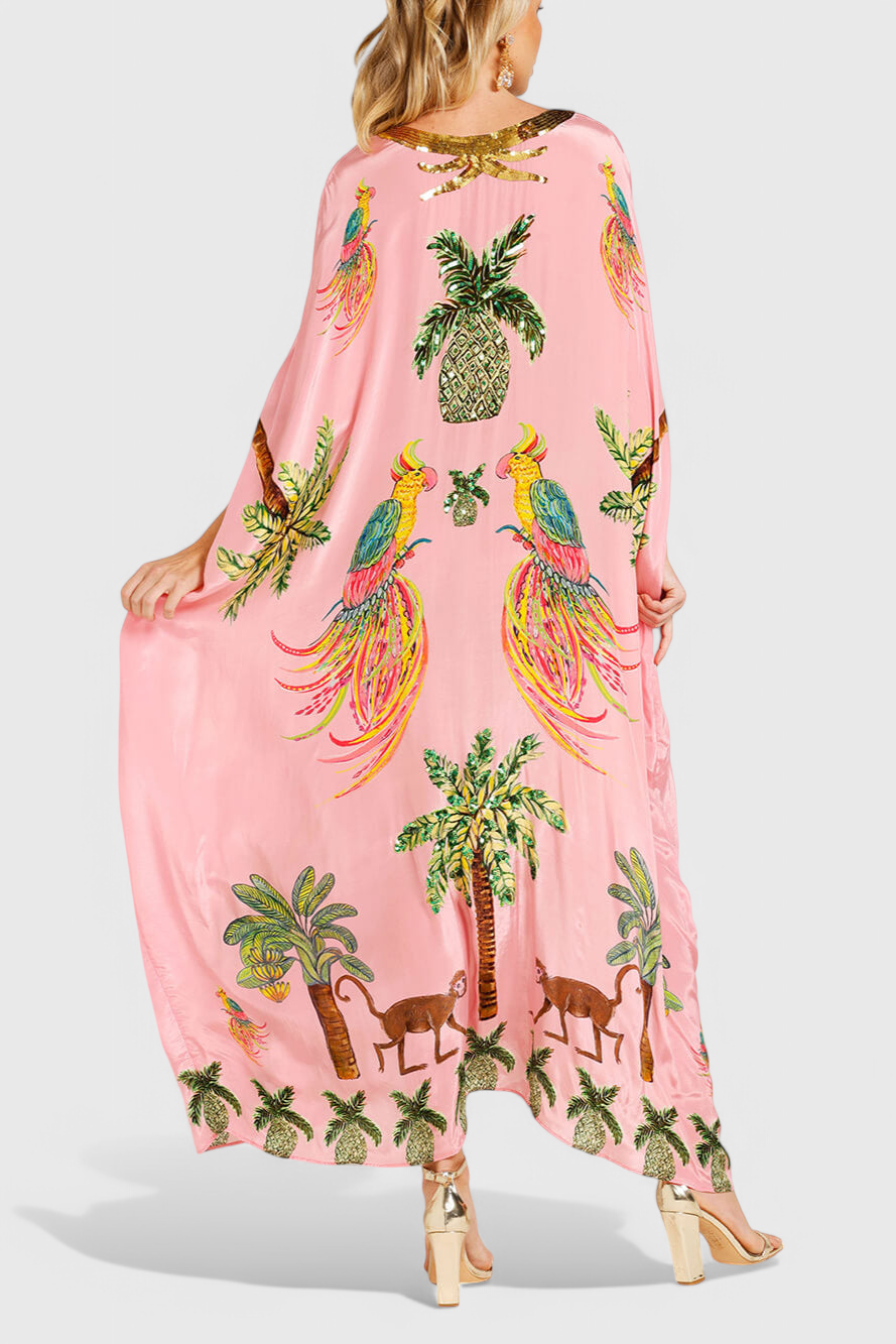 Evangeline Drop Shoulder Printed Dress