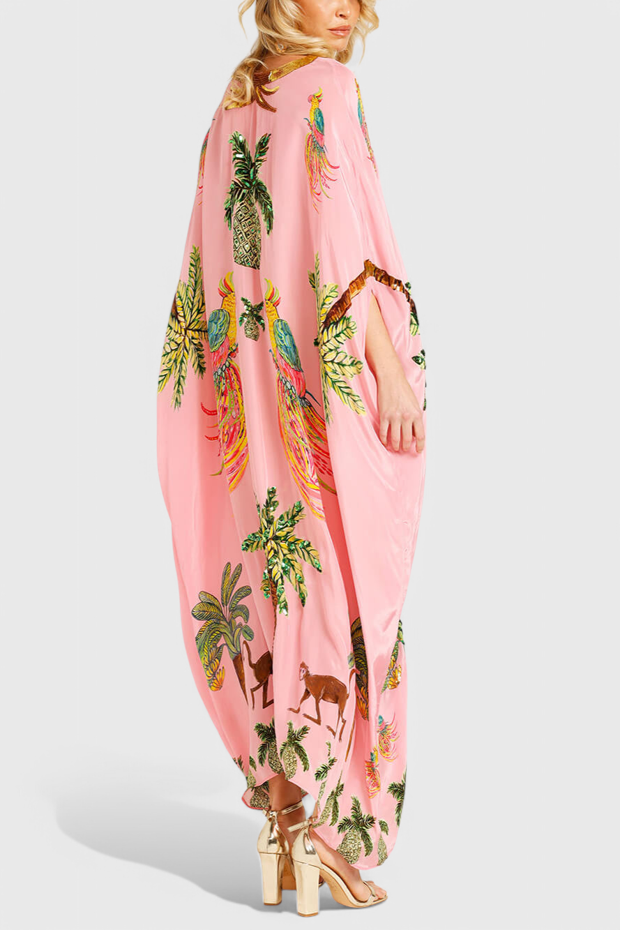 Evangeline Drop Shoulder Printed Dress