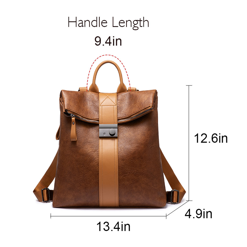 Unique Leather Backpack