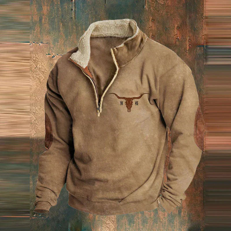 Justin- Vintage Comfy Pullover Zip