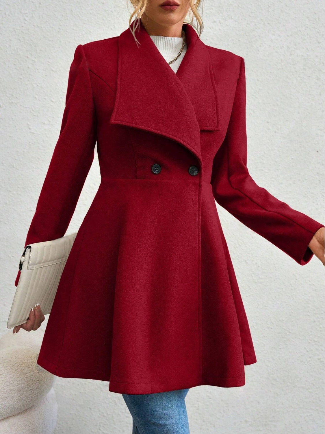 Tina - Elegant Button-Up Coat