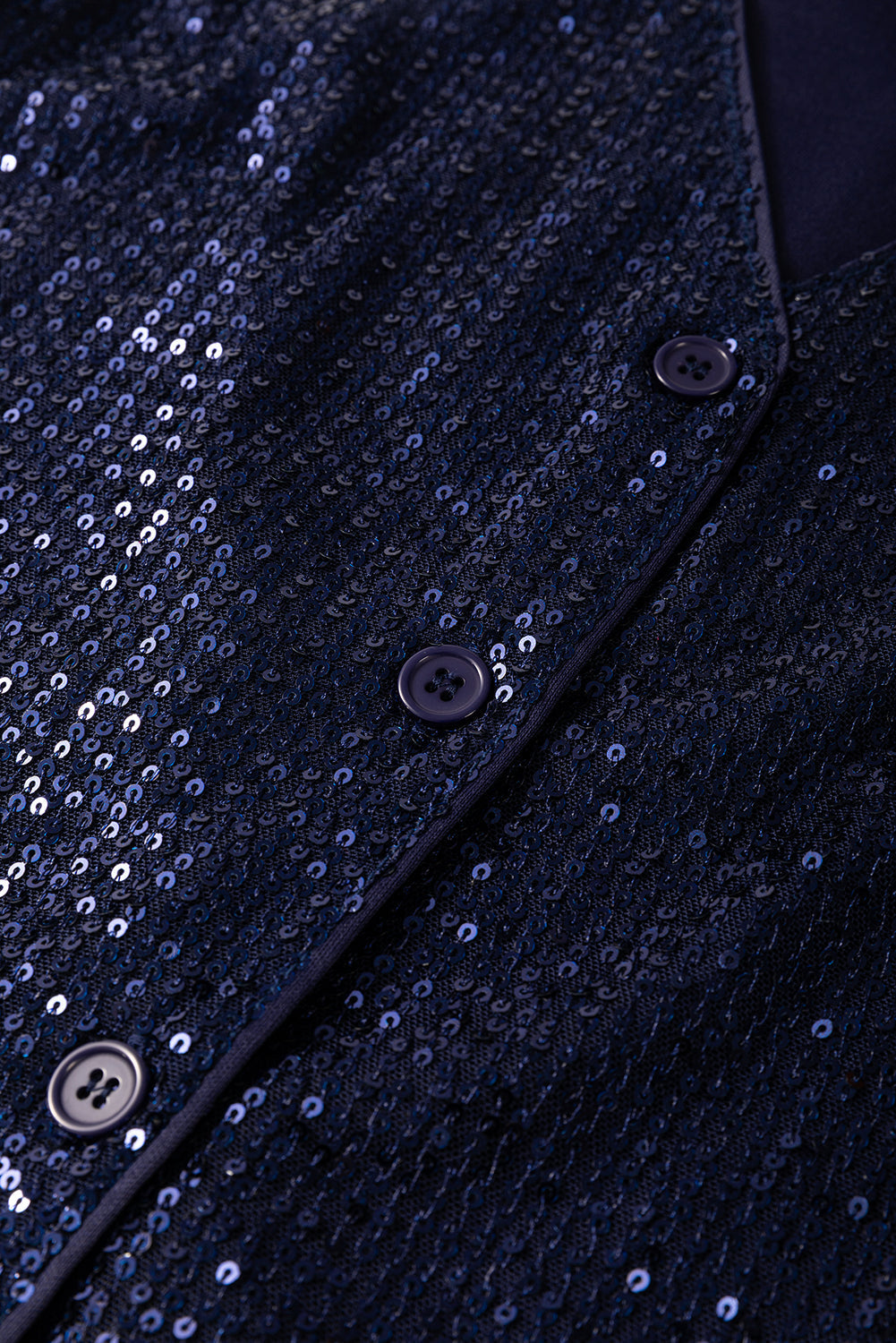 Deep Ocean Blue Sequin Top - Elegance and Comfort for Every Occasion