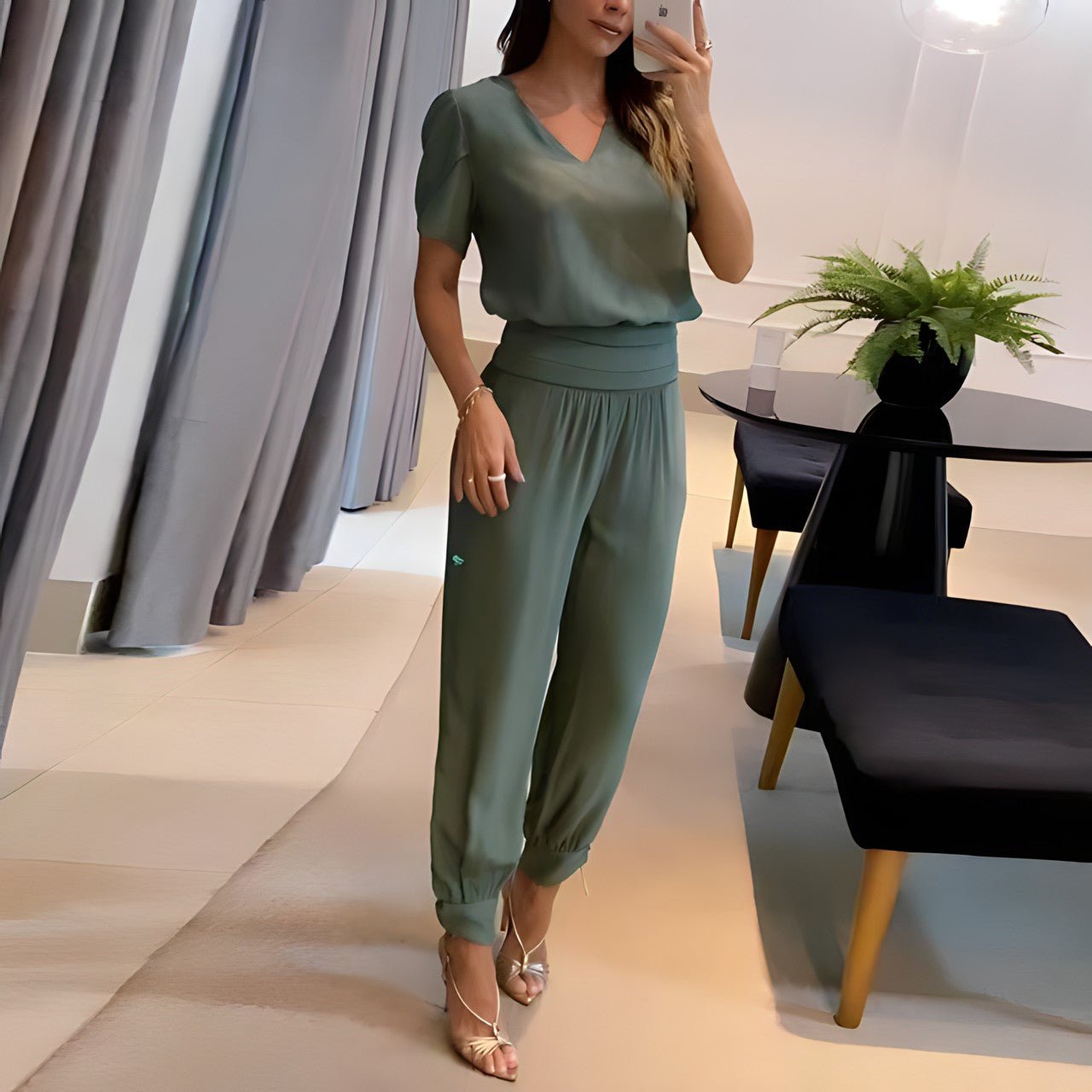 Jennifer | Stylish Blouse and Pants Set