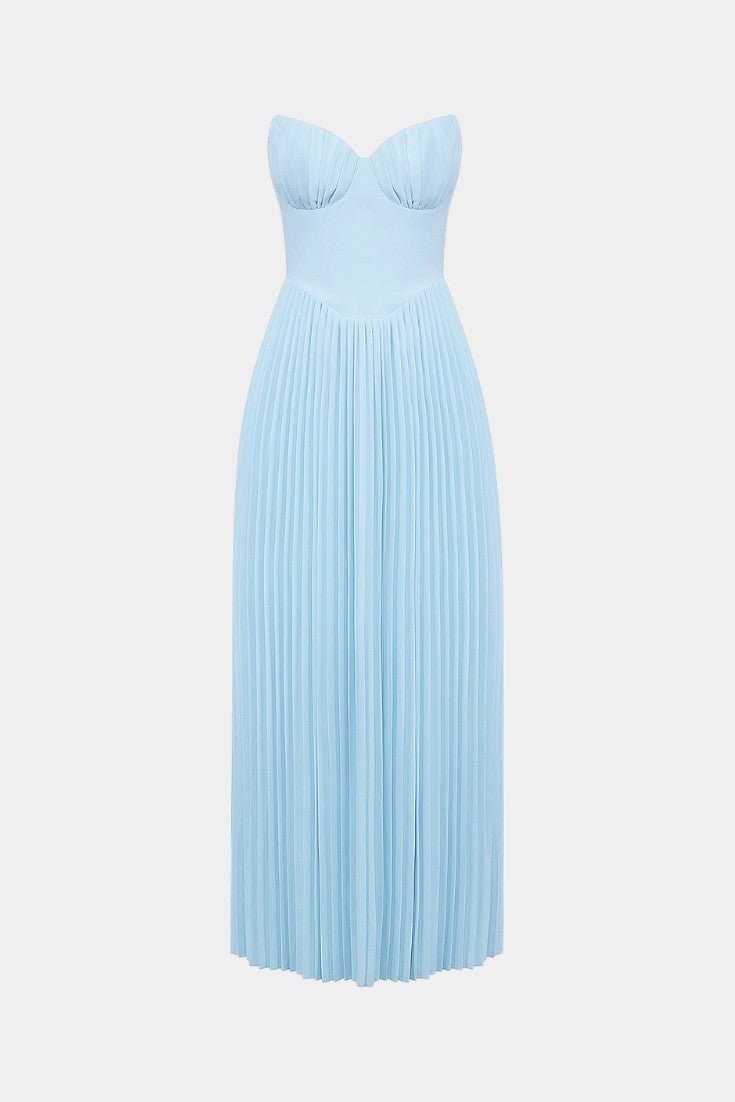 Alyce | Strapless Pleated Dress