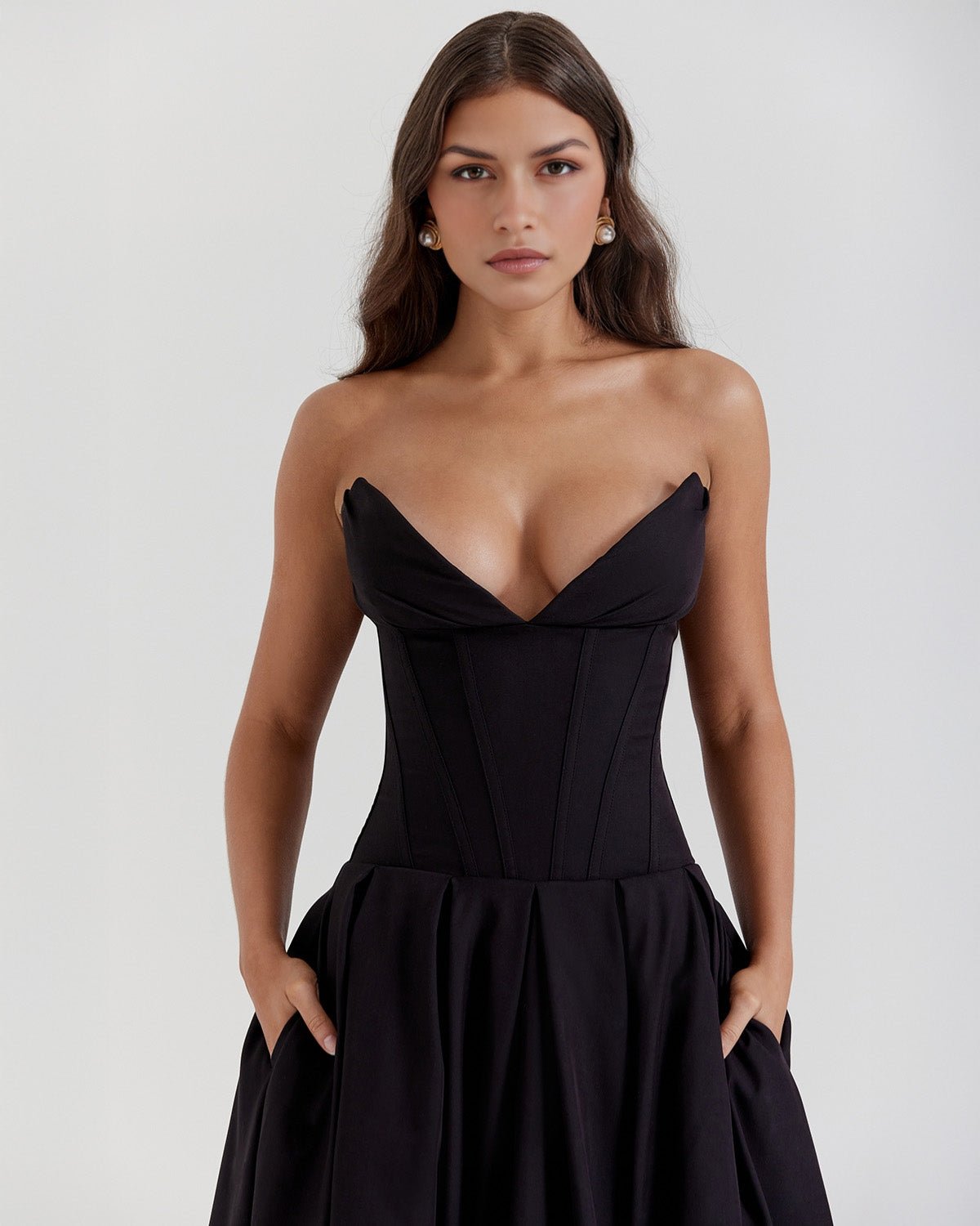 Amalfi | Strapless Midi Dress