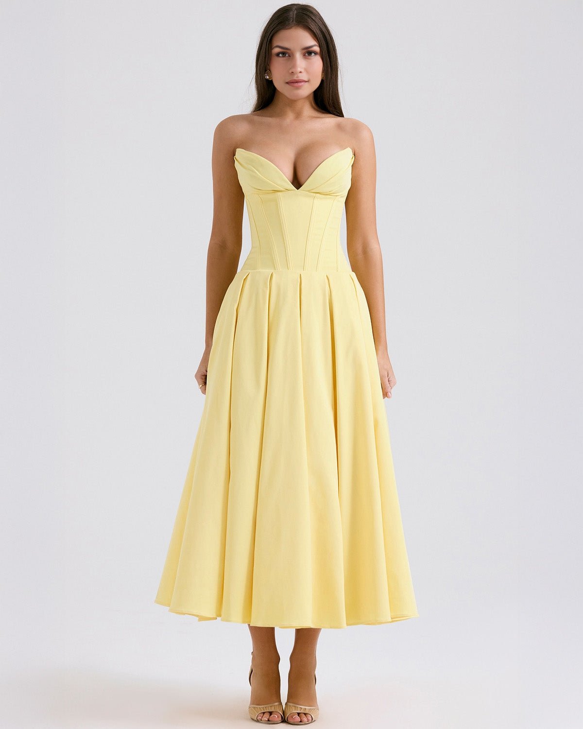 Amalfi | Strapless Midi Dress