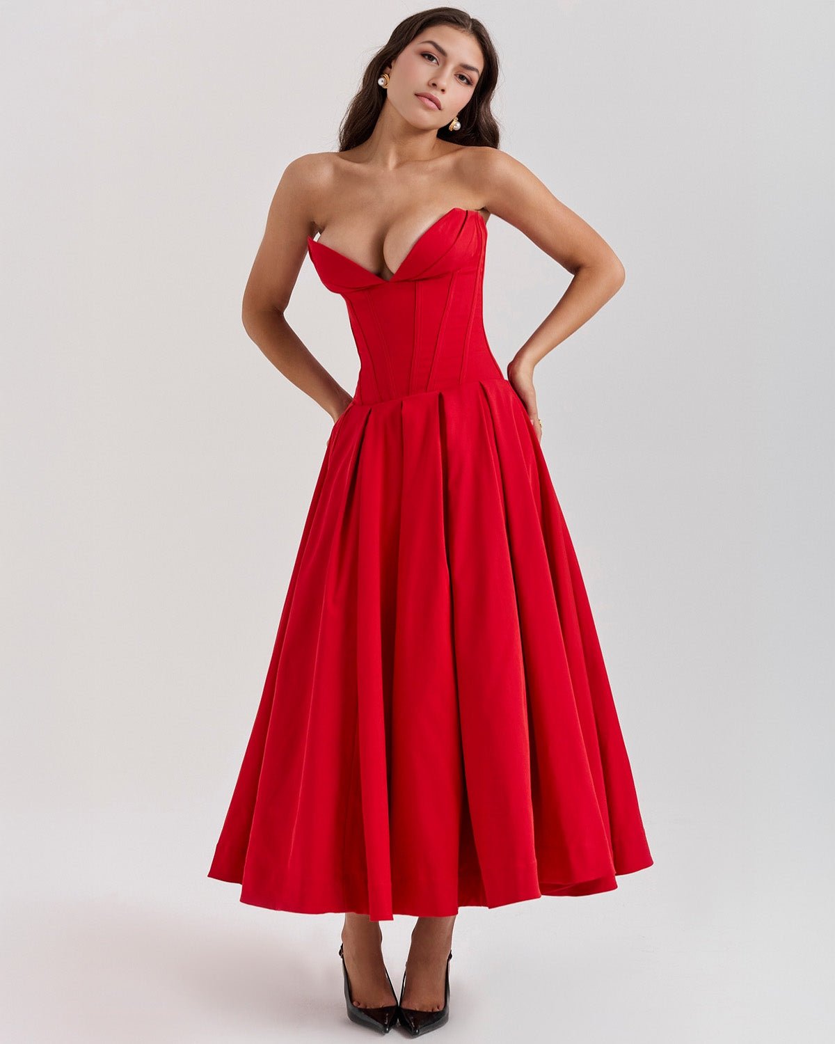 Amalfi | Strapless Midi Dress