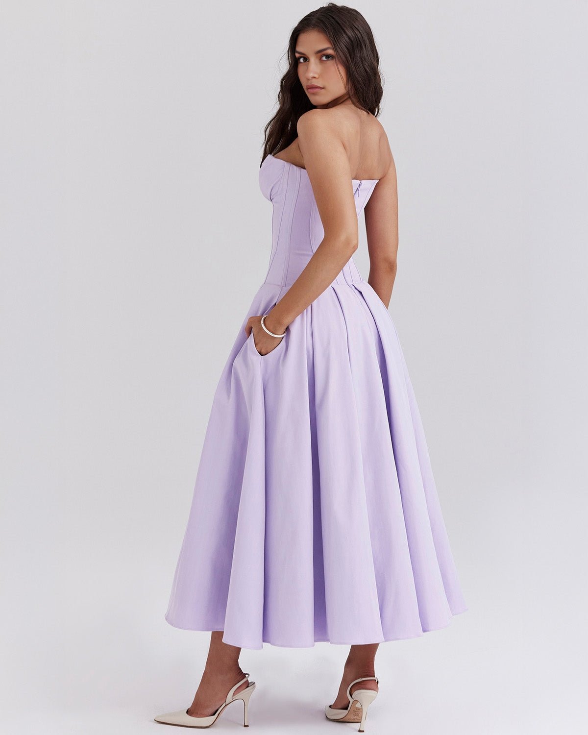 Amalfi | Strapless Midi Dress