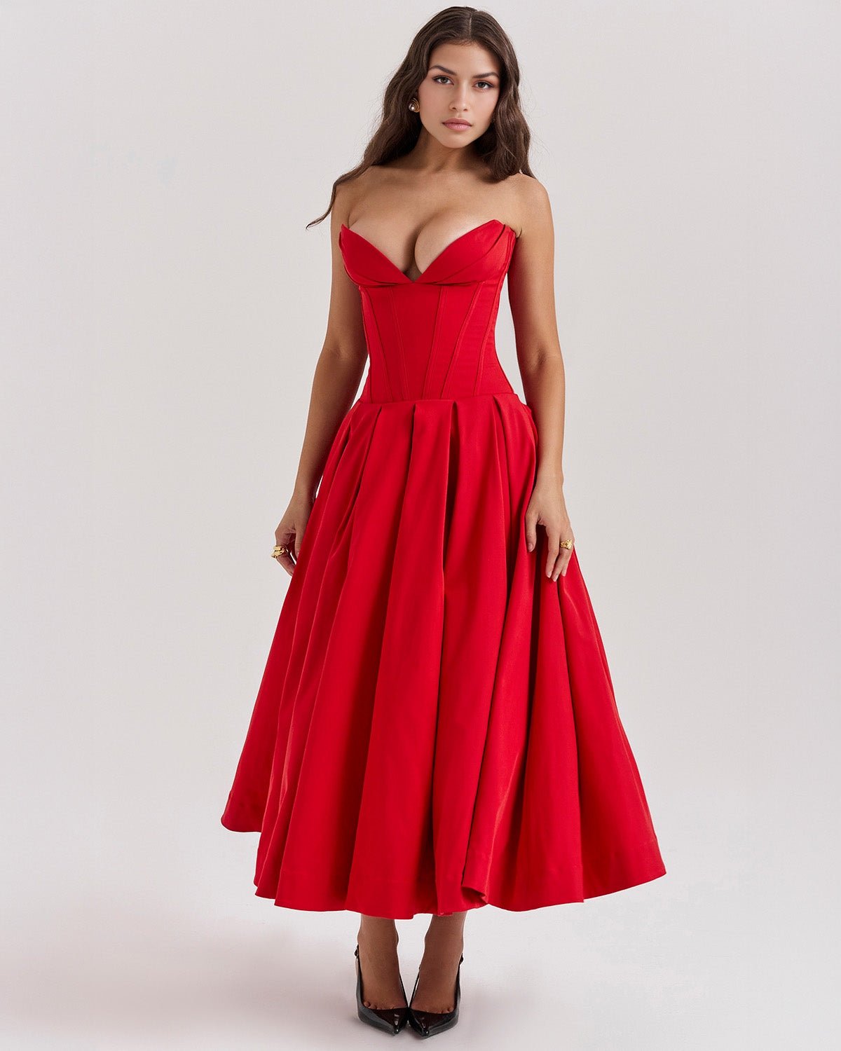 Amalfi | Strapless Midi Dress