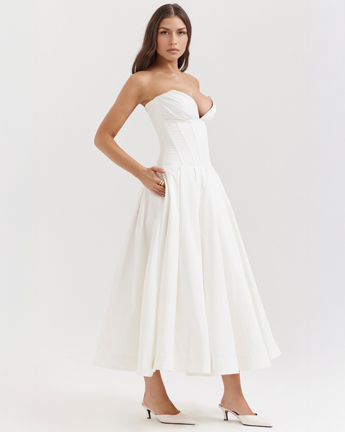 Amalfi | Strapless Midi Dress
