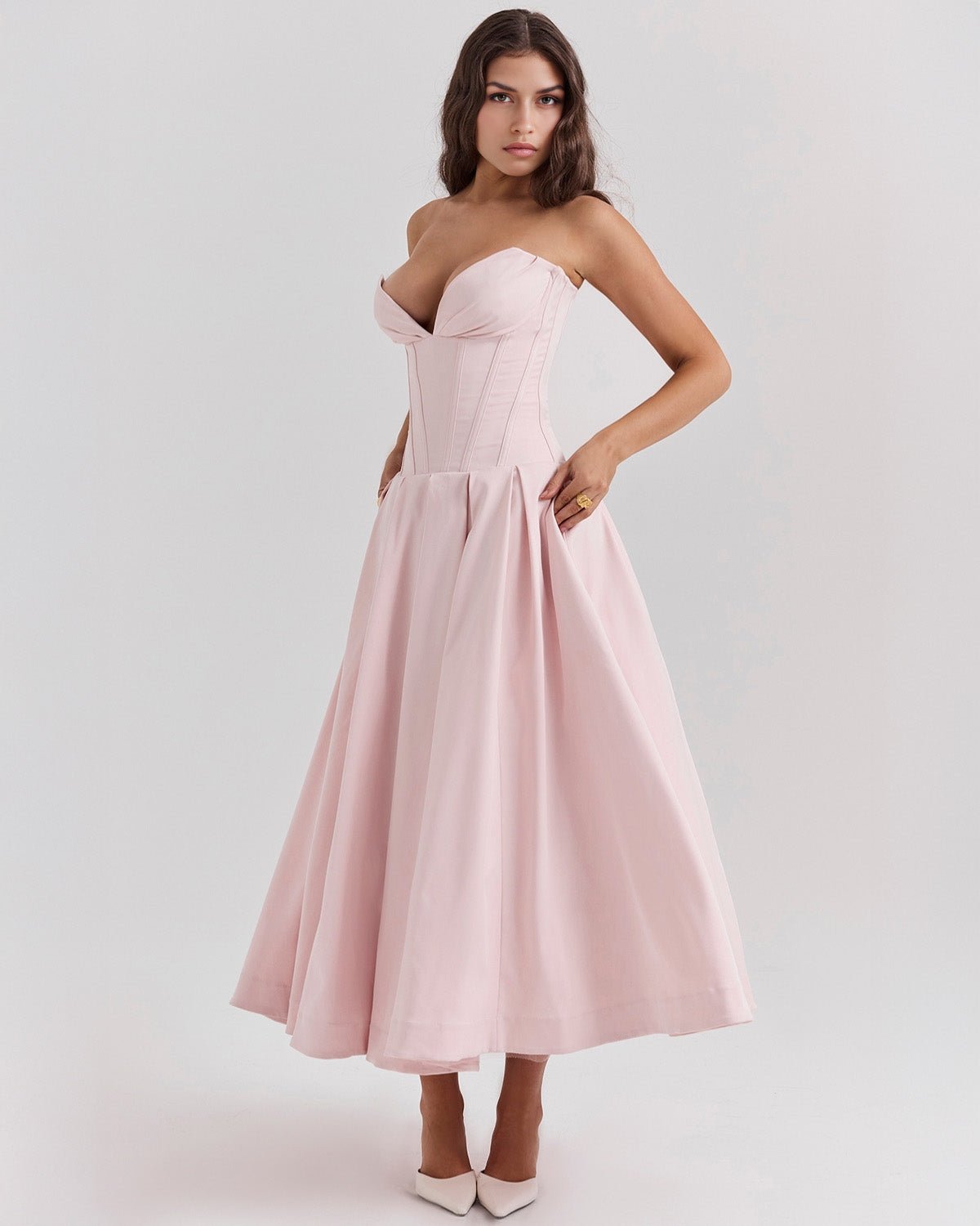 Amalfi | Strapless Midi Dress