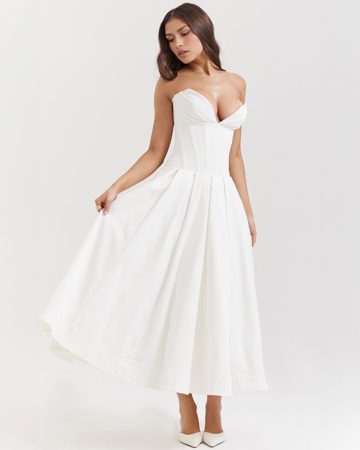 Amalfi | Strapless Midi Dress