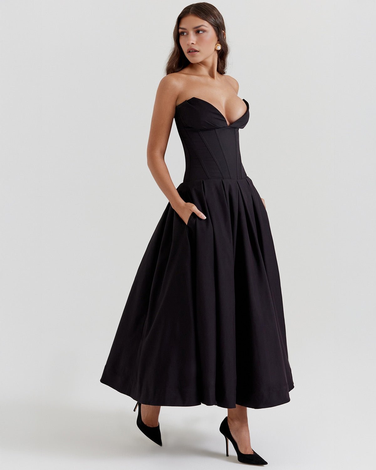 Amalfi | Strapless Midi Dress