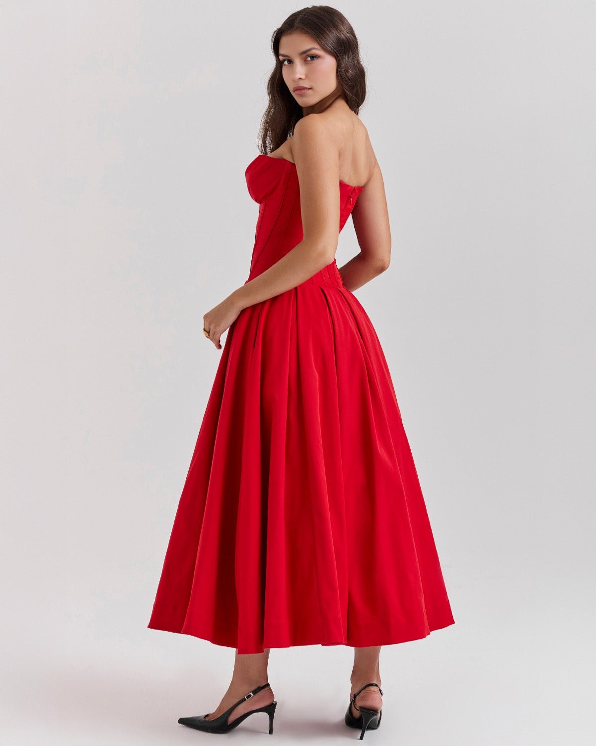 Amalfi | Strapless Midi Dress