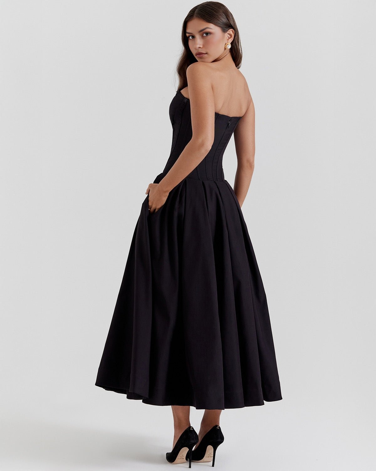 Amalfi | Strapless Midi Dress