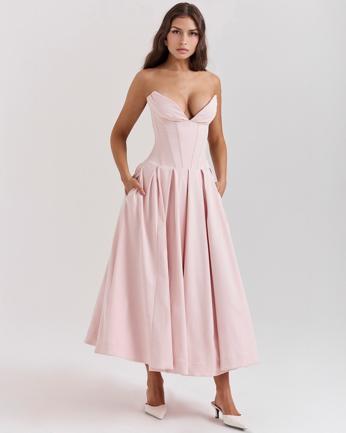 Amalfi | Strapless Midi Dress