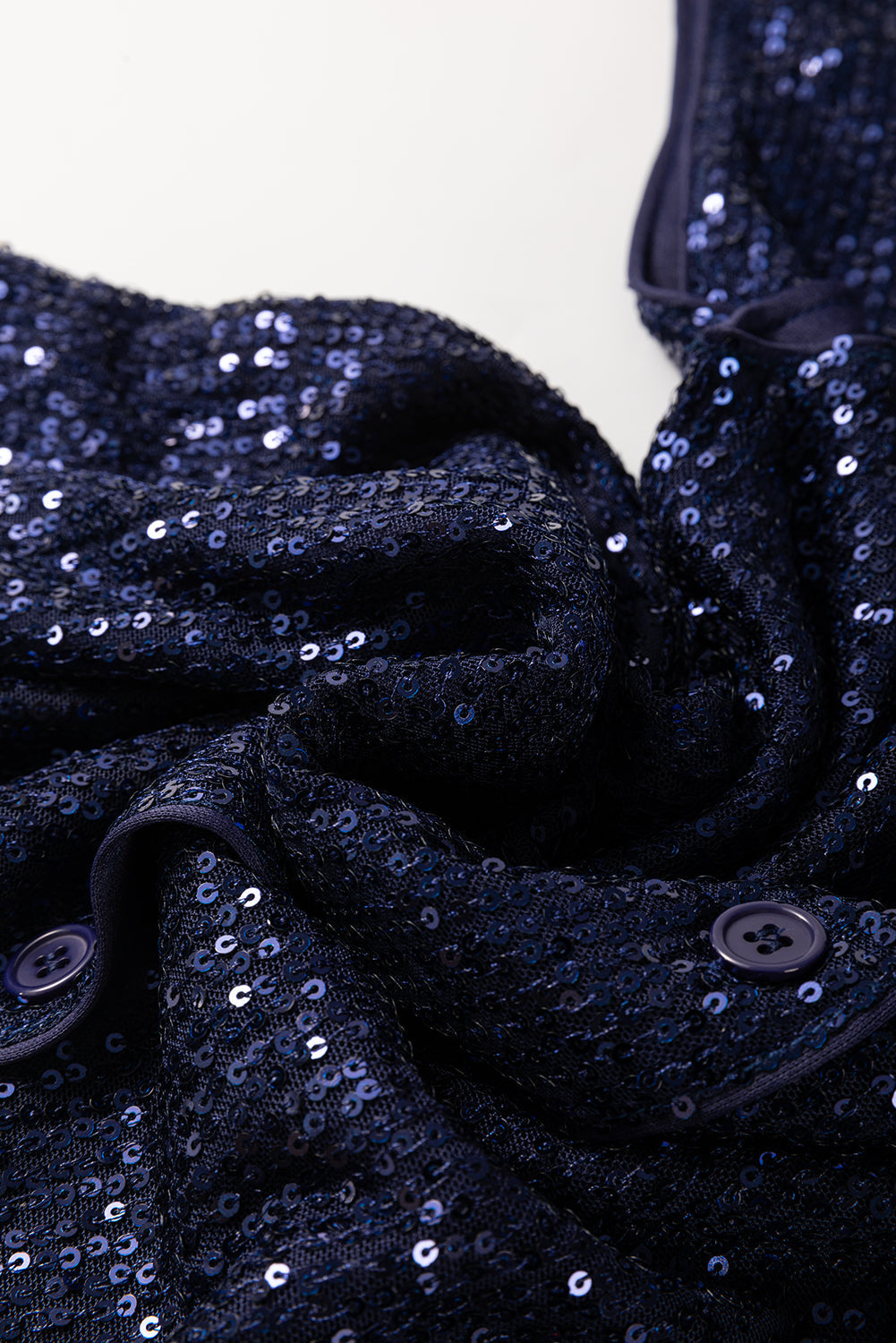 Deep Ocean Blue Sequin Top - Elegance and Comfort for Every Occasion
