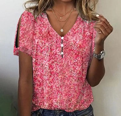 Floral Button Blouse