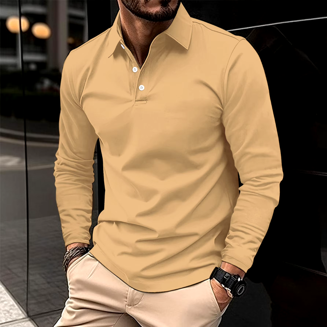 Miguel - Casual Long-Sleeved Polo