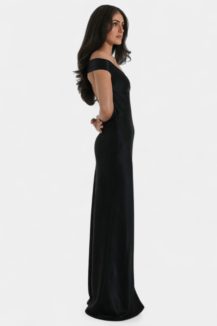 Blerina | Off-Shoulder Backless Fishtail Dress