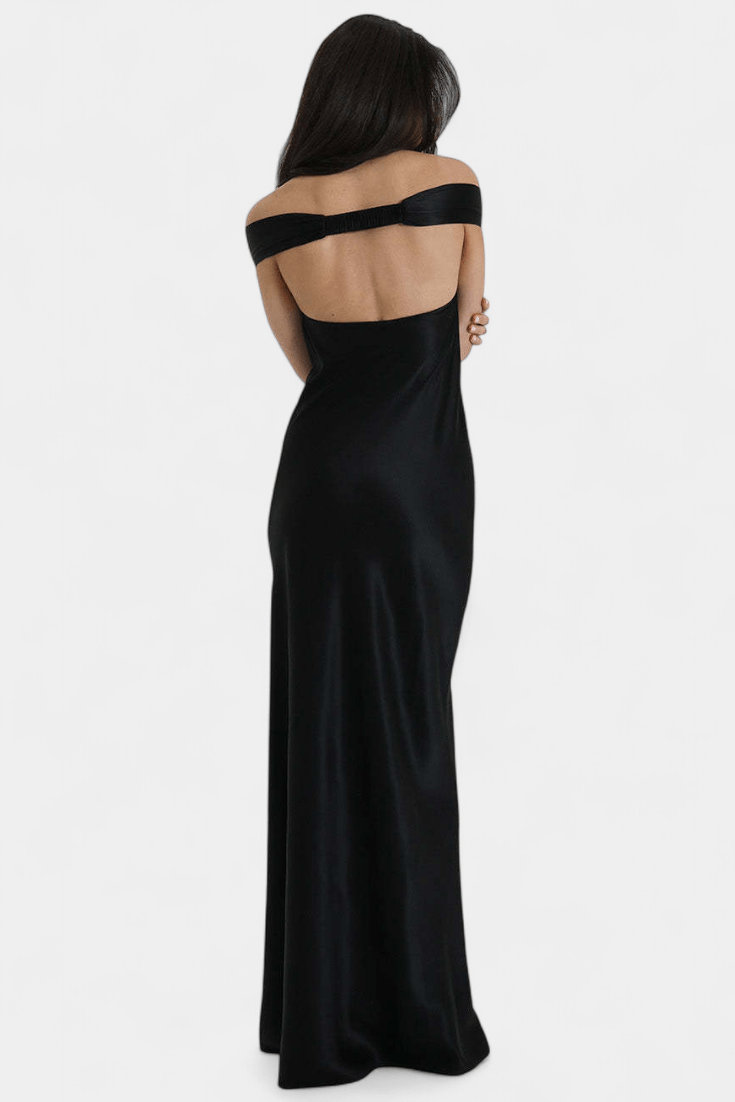Blerina | Off-Shoulder Backless Fishtail Dress