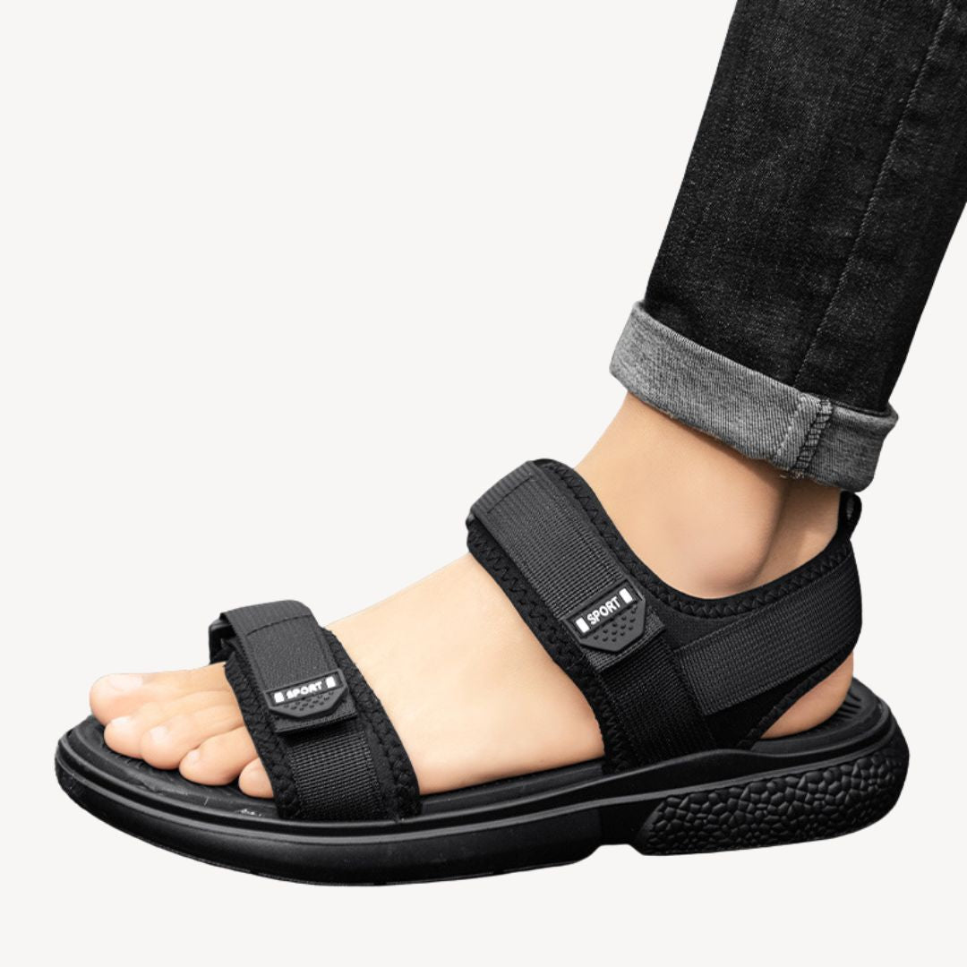 Fabric Adjustable Strap Sandals Men