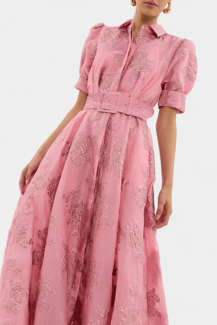 Celestine | Puff Sleeve Maxi Dress