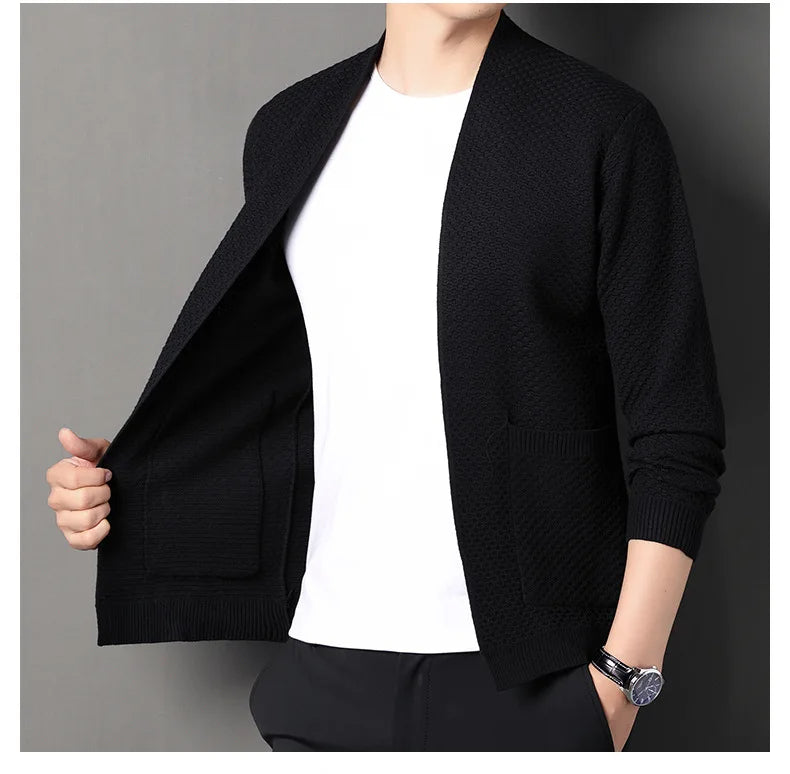 Jamie - Comfortable Honeycomb Cardigan