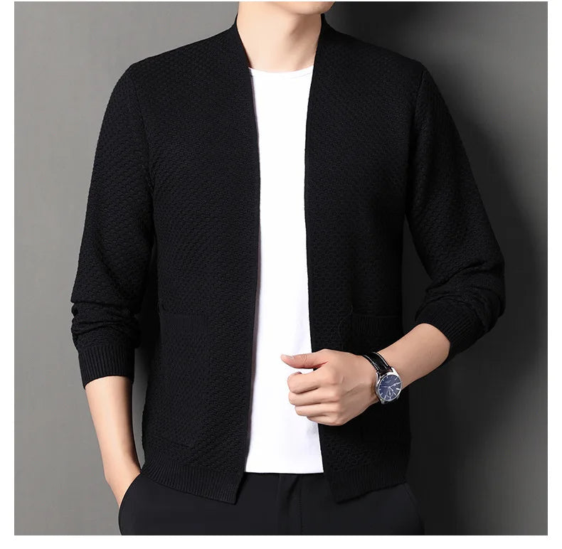 Jamie - Comfortable Honeycomb Cardigan