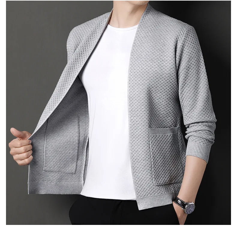 Jamie - Comfortable Honeycomb Cardigan