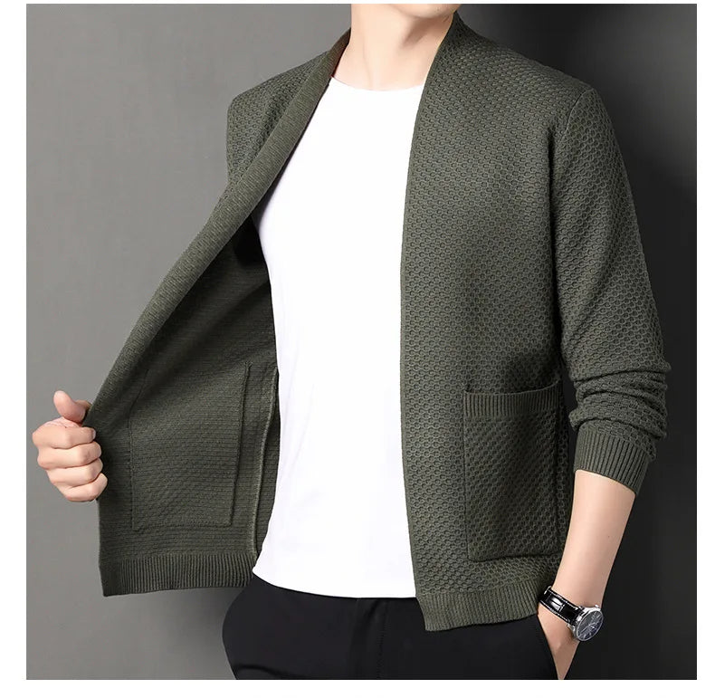 Jamie - Comfortable Honeycomb Cardigan
