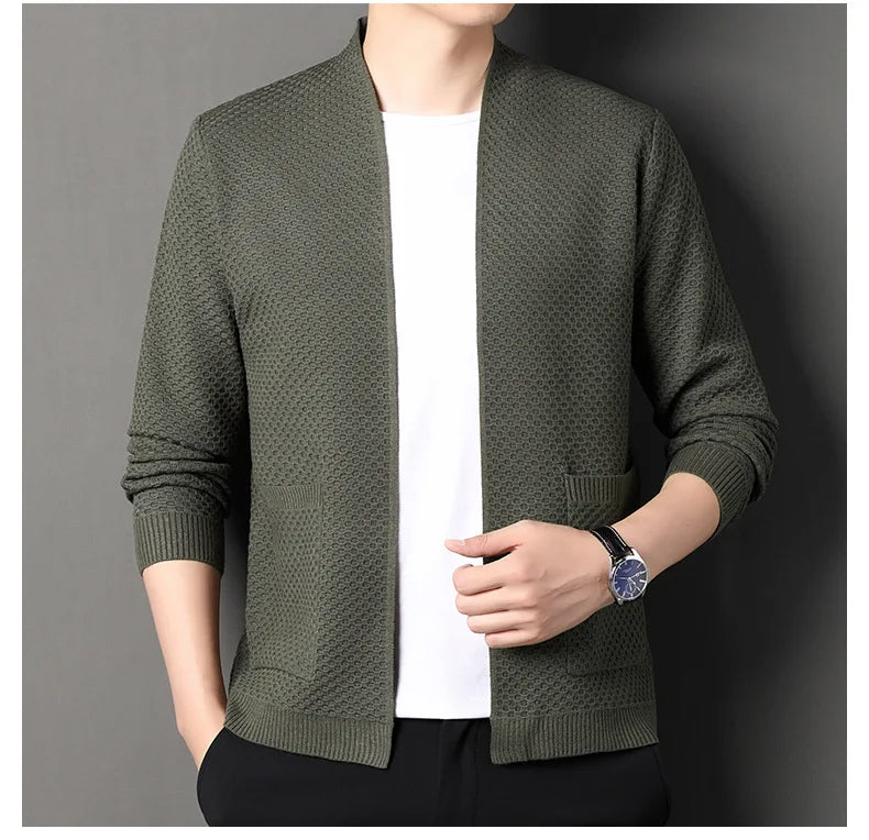 Jamie - Comfortable Honeycomb Cardigan