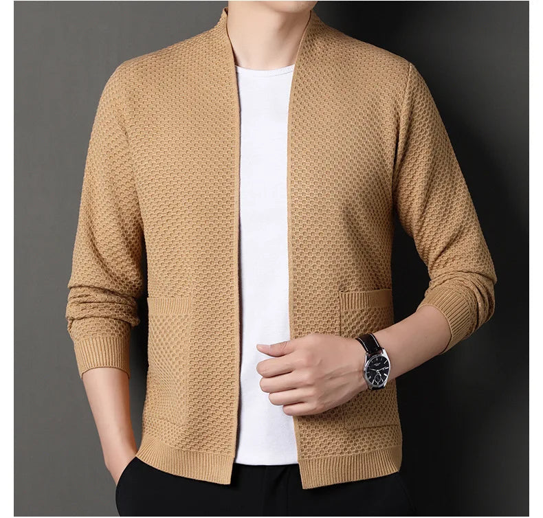 Jamie - Comfortable Honeycomb Cardigan