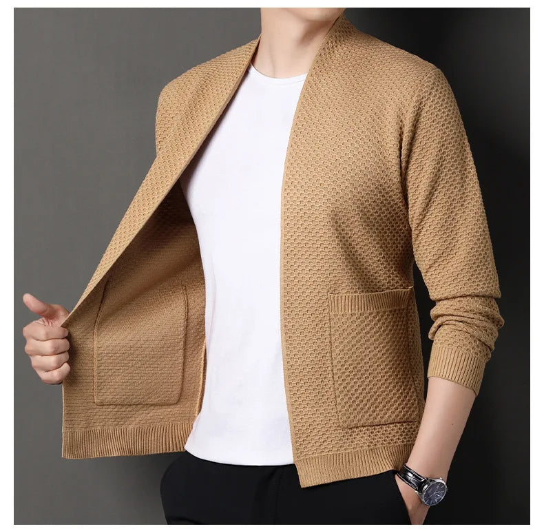 Jamie - Comfortable Honeycomb Cardigan