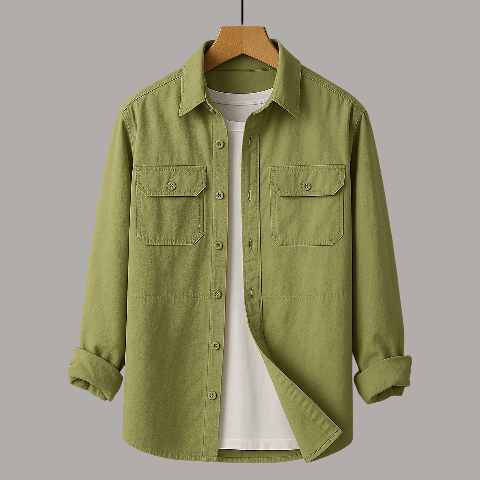 Caleb | Utility Cotton Shirt